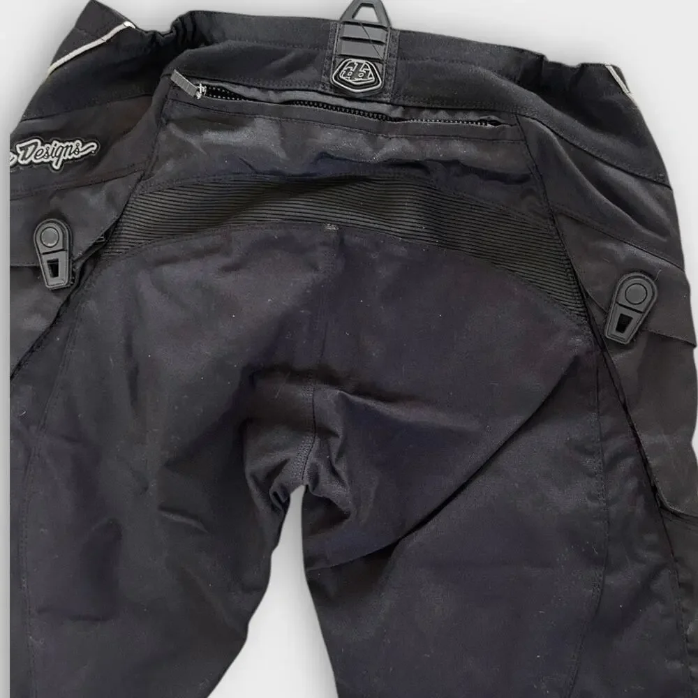 Troy Lee Designs REV Motocross Riding Pants Mens 38 Black Mesh Lined MX ATV
